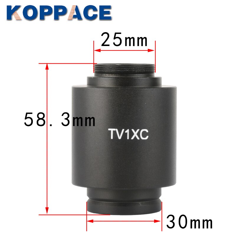 Koppace 1X C-Mount Microscoop Camera Adapter 30Mm Microscoop Montage-Interface 25.4Mm Microscoop Camera Interface