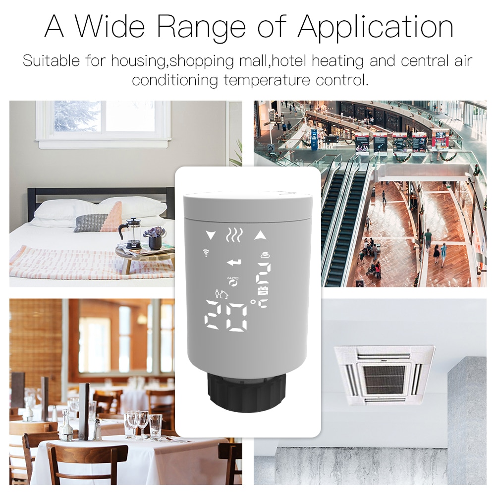 Wifi trv (termostatisk radiatorventil) termostat til radiatoraktuator varmesystem tuya zigbee  m30*1.5 temperaturkontrol