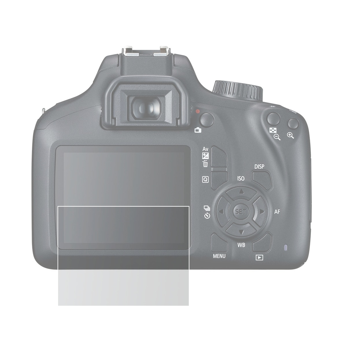 Zelfklevende Glas/Film LCD Screen Protector Cover Guard voor Canon EOS 3000D 4000D Rebel T100 Camera