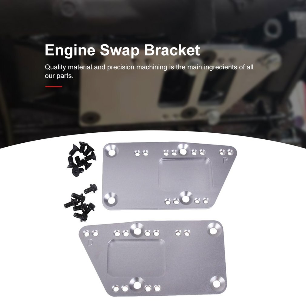 Motor Mounts Adjustable SR Billet Bracket SBC LS Conversion LS1 Billet Engine Mount Adapter Swap Plates Bracket
