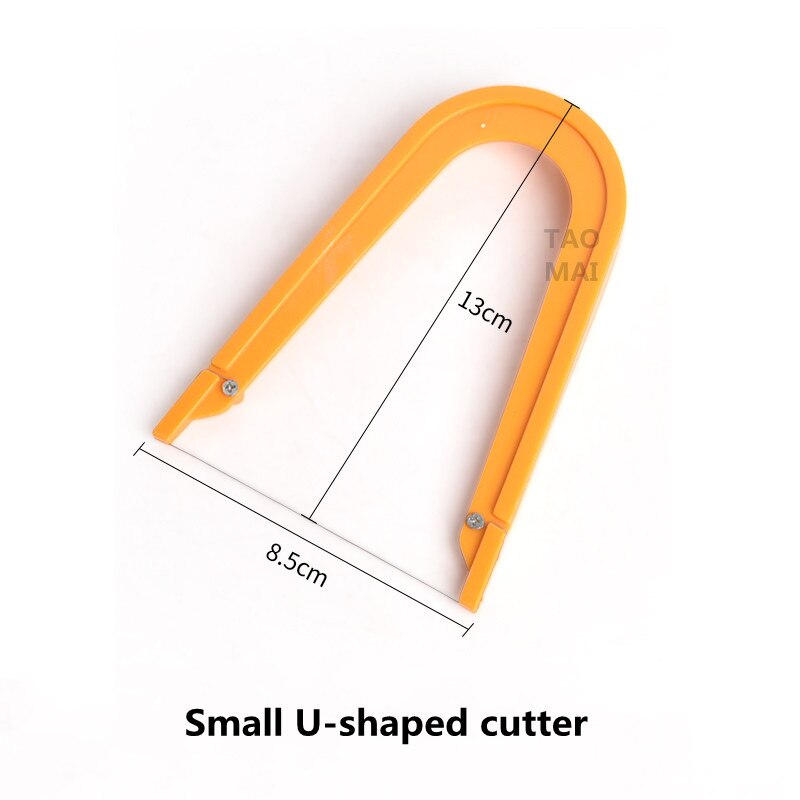 Cut Mud Line/Clay Cutter Mud Slice Bevel Cut Corner Knife Clay Block Cut Clay Board Splicing DIY Ceramic Clay Modeling Tool: Small U-shaped