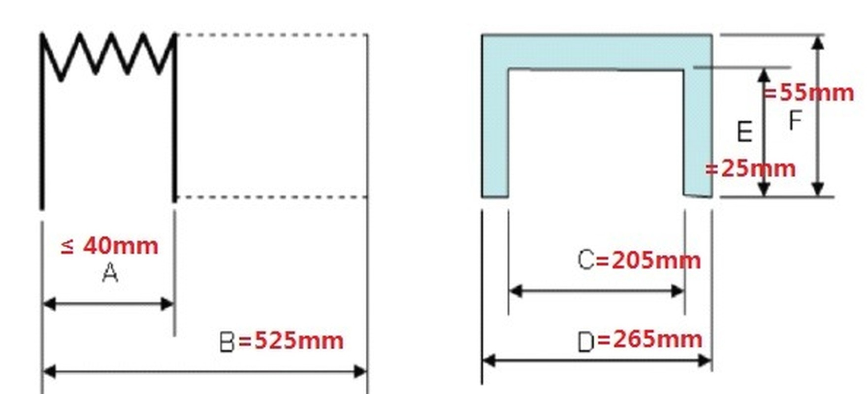 Lathe CNC Machine Tools Dust Protection Cover, Inner: 205 MM x 25 MM, Lmax 525MM