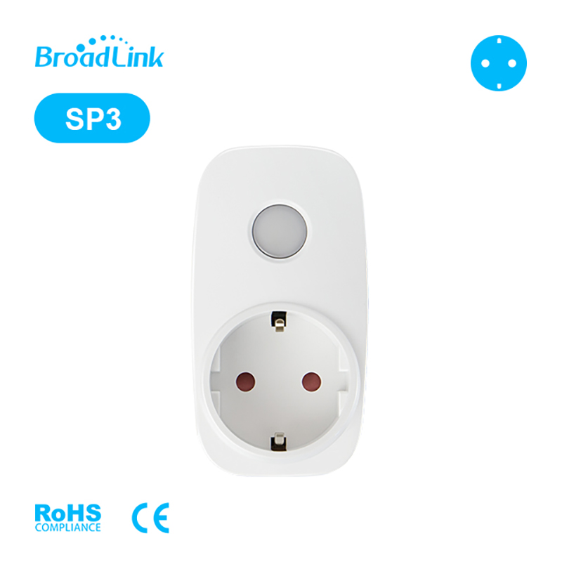 BroadLink-prise de minuterie intelligente Wi-Fi 16a, 3500W, SP3, prise de courant, installation facile, pour système domotique connectée
