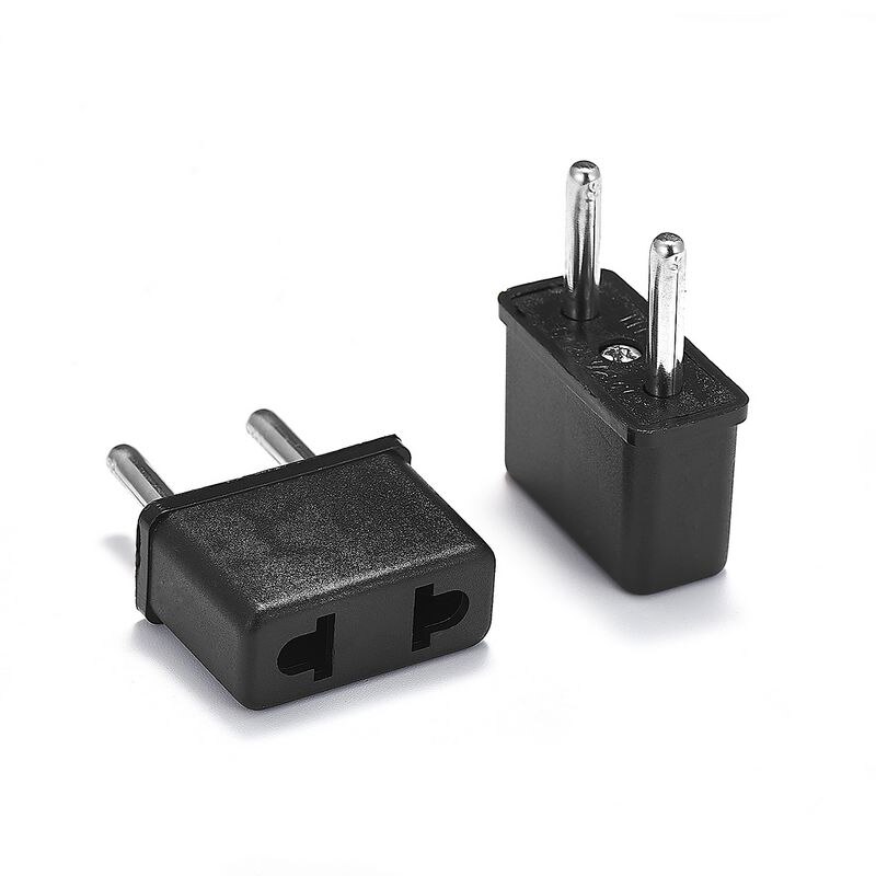 10 Pcs Europese Euro Eu Plug Adapter Amerikaanse Us Naar Eu Travel Adapter Outlet Ac Converter Elektrische Stopcontacten: Default Title