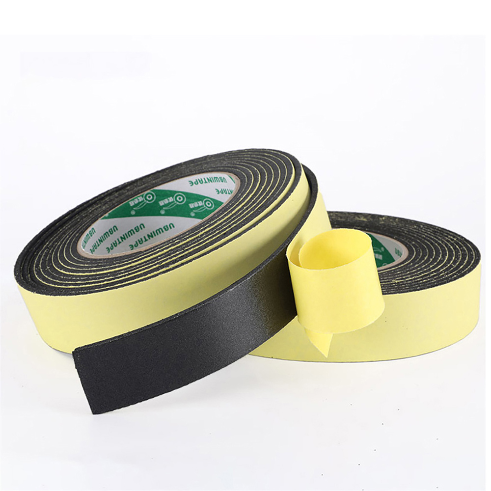 EVA Esponja Fitas De Borracha De Espuma, Fita Single-sided, Adesão Forte, Preto, Anti-colisão Seal Strip, 2, 3, 5mm de espessura, 10mm-50mm de largura