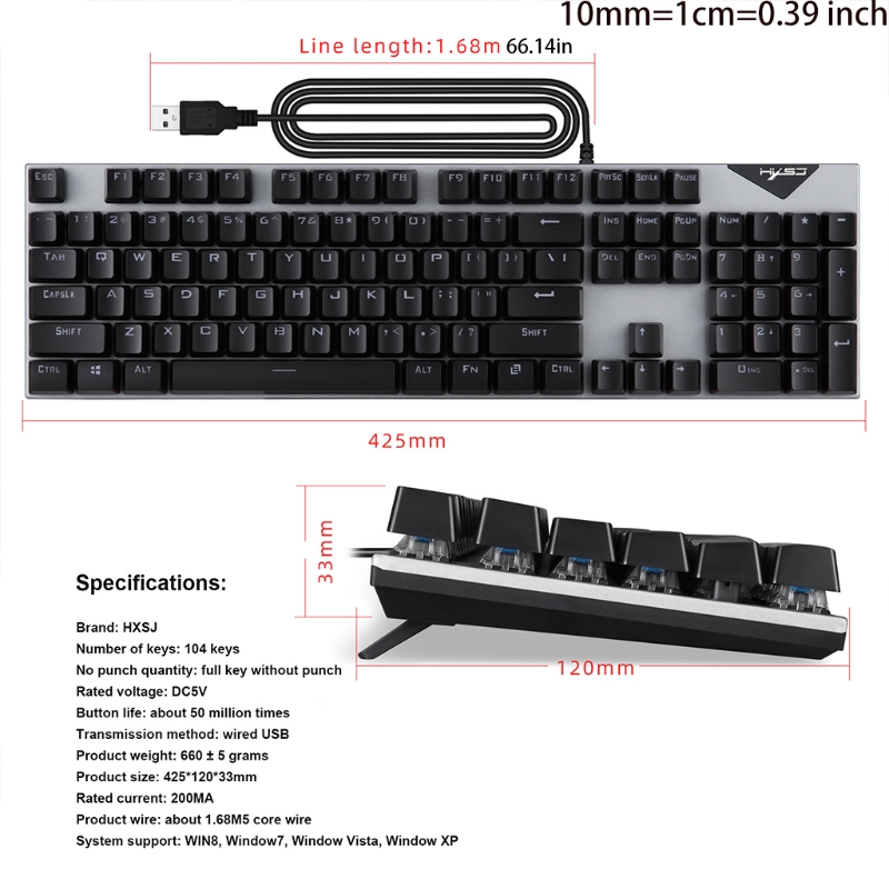 Ergonomic Keyboard and Mouse Set Kit for Computer Pc Gamer Colors