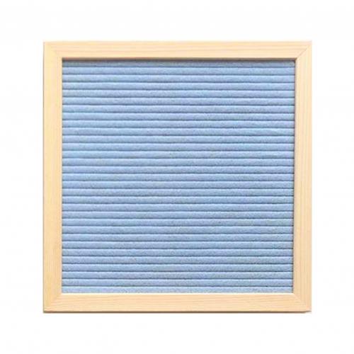 Handmade Square Frame Felt 460 Letter Set Message Board with Bracket Home Decor: Light Blue