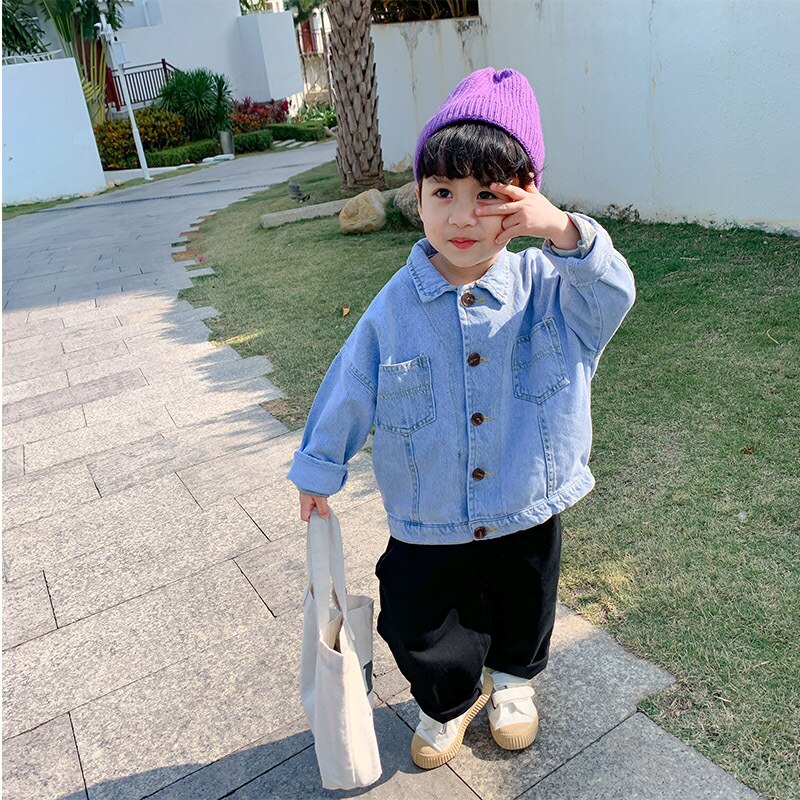 Thread Spring Autumn Boy Coat Overcoat Top Kids Costume Teenage Children Clothes Plus Size