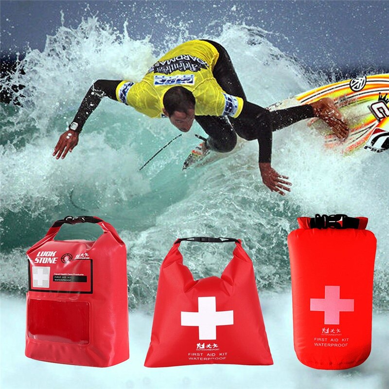 Beroep Ehbo Tas Nood Kits Lege Reizen Dry Bag Rafting Camping Draagbare Medische Zak Rode Kleur Waterdichte 1.2L/ 5L/8
