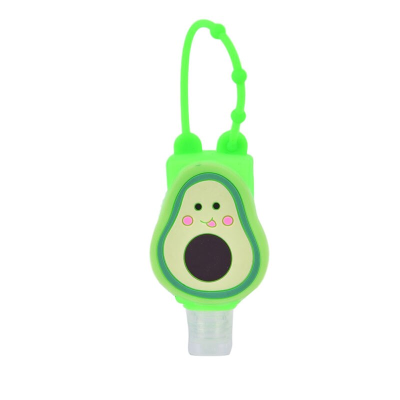Cartoon Silicone Mini Hand Sanitizer Holder Travel Outdoor Safe Gel Holder Hangable Liquid Soap Dispenser Containers For Kids