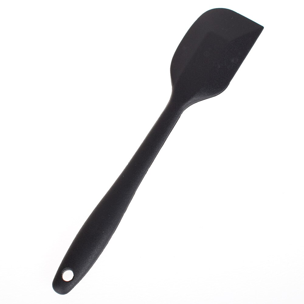 no palo espátula para mantequilla y crema pastelera espátula para mezclar masa cepillo panadería pan de postre pala herramienta para hornear de silicona: black