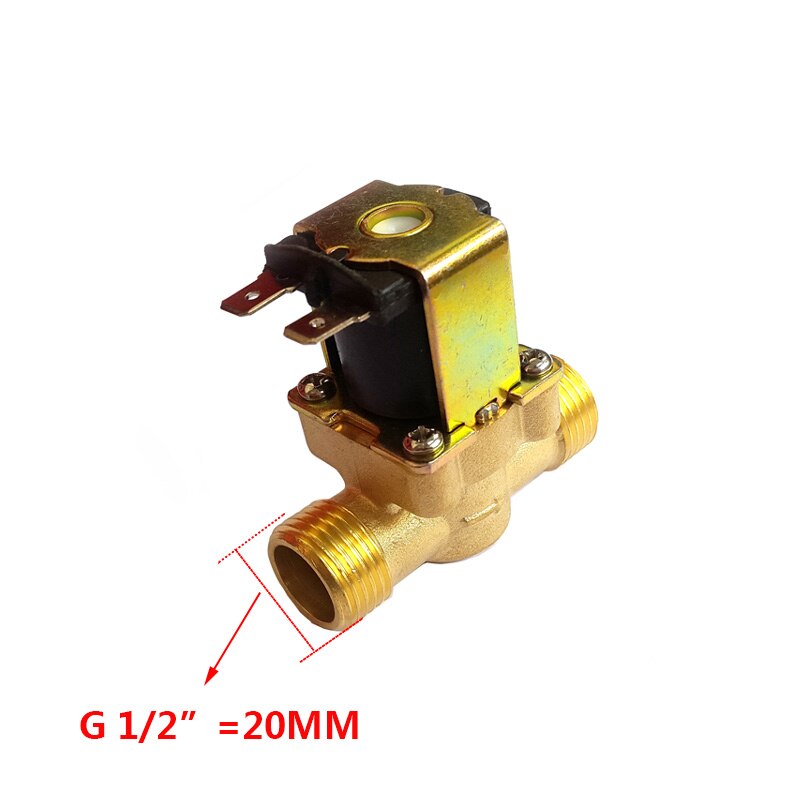 Jual G1/2'' Brass Electric Solenoid Valve N/C 12v 24v 220v G3/4'' Water - View #6