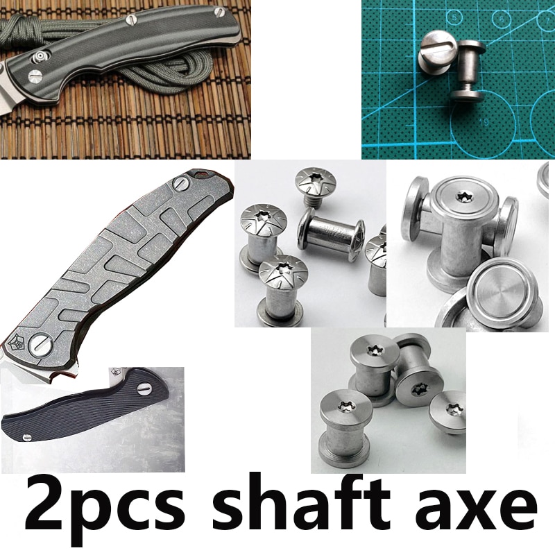 2 stücke Messer griff nieten schrauben Spindel schraube Torx DIY messer welle axt Messer produzieren Zubehör