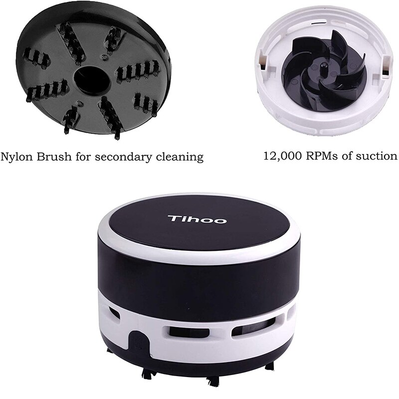 Mini Vacuum Cleaner Office Desk Dust Home Table Sweeper Desktop Cleaner Sweeper