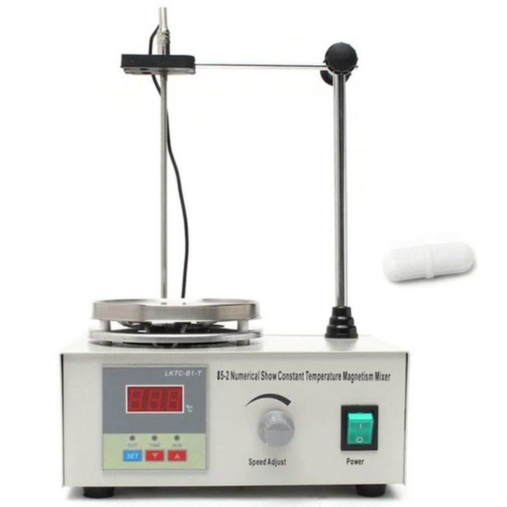 85-2 Hotplate Mixer Magnetic Stirrer With Heating Plate Digital Display School Lab Equipment US EU UK AU Plug