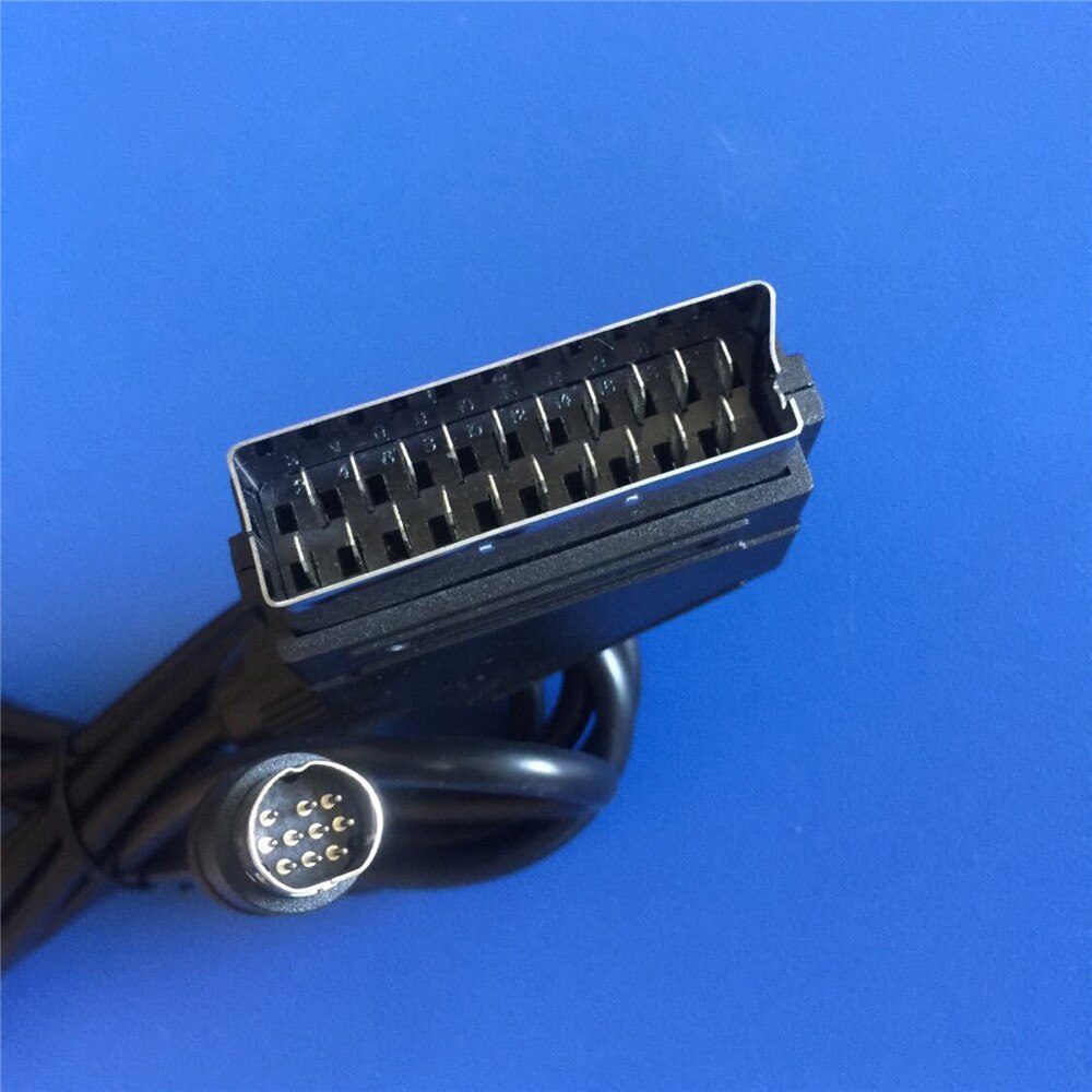1.8m vervangende rgb-scart-kabels voor sega saturn rgb-kabels voor spelconsole-accessoires