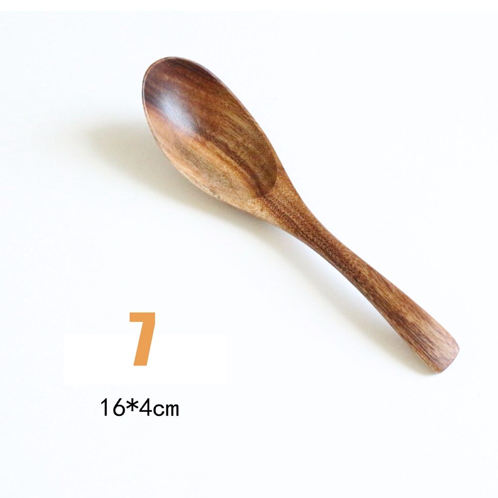 1 Stck Teak Material Esslöffel Milch Pulver Rühren Löffel Butter Gastronomie Scoop Umwelt Geschirr Küche Werkzeug: 7