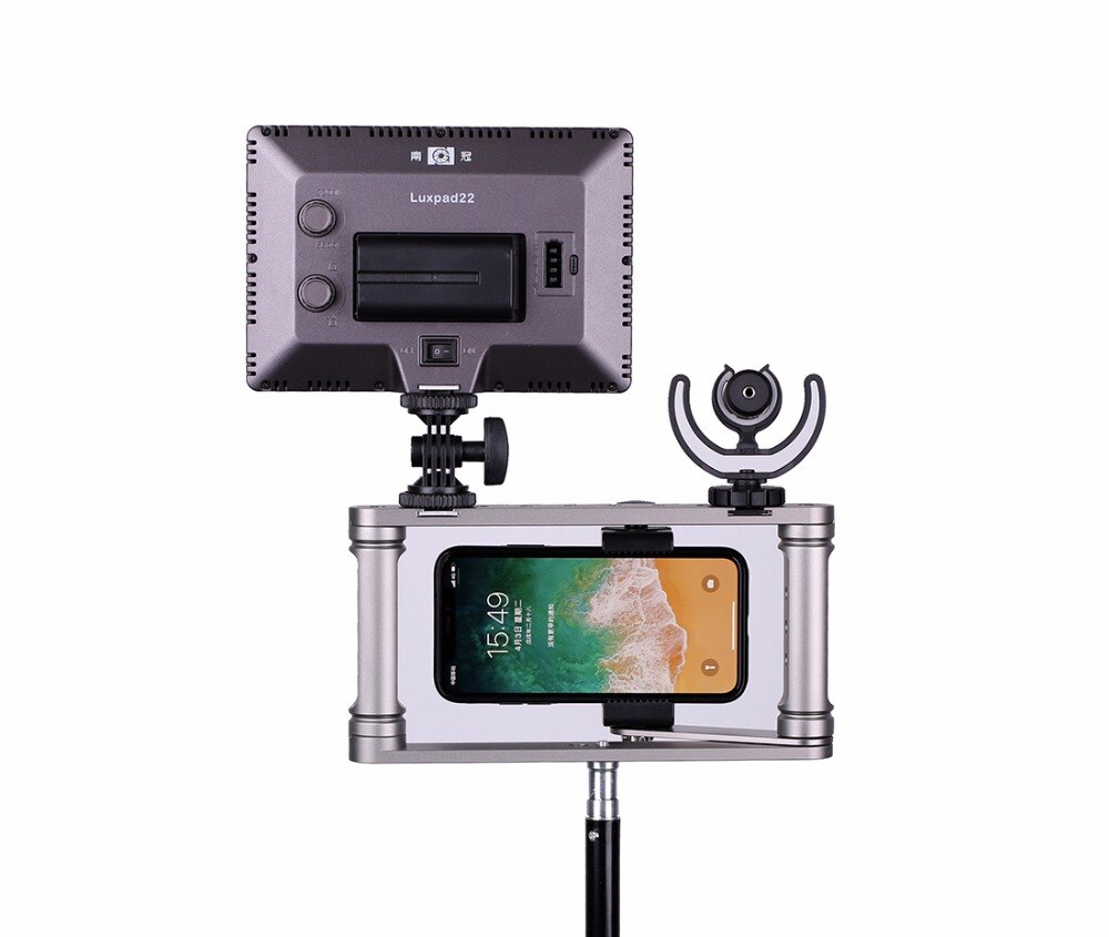 Smartphone Video Rig,for iPhone Filmmaking Recording Vlogging Rig Case,Phone Movies Mount Stabilizer for iPhone 13 12 Pro X