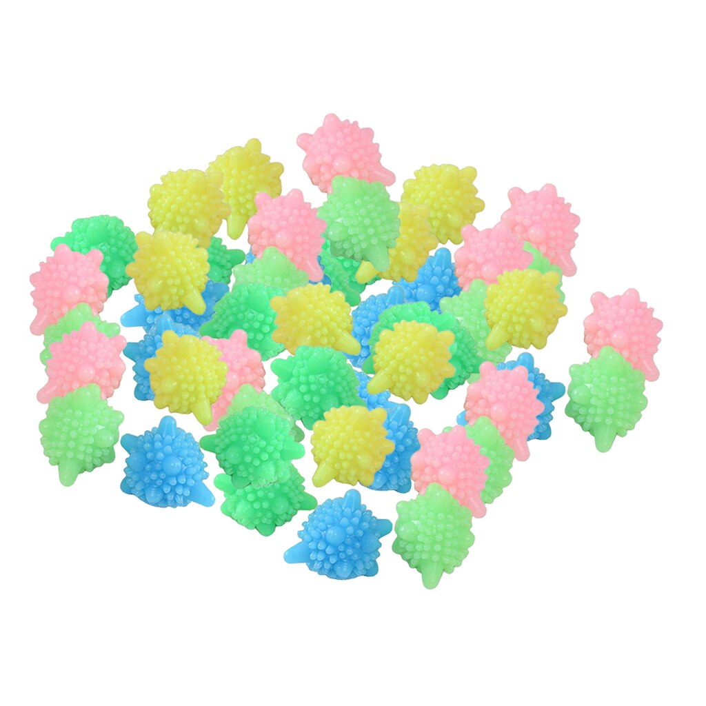 10pcs Solid Colorful PVC Washer Balls Reusable Laundry Ball Dryer Balls, Lint Catcher for Washing Machine, Tangle Free