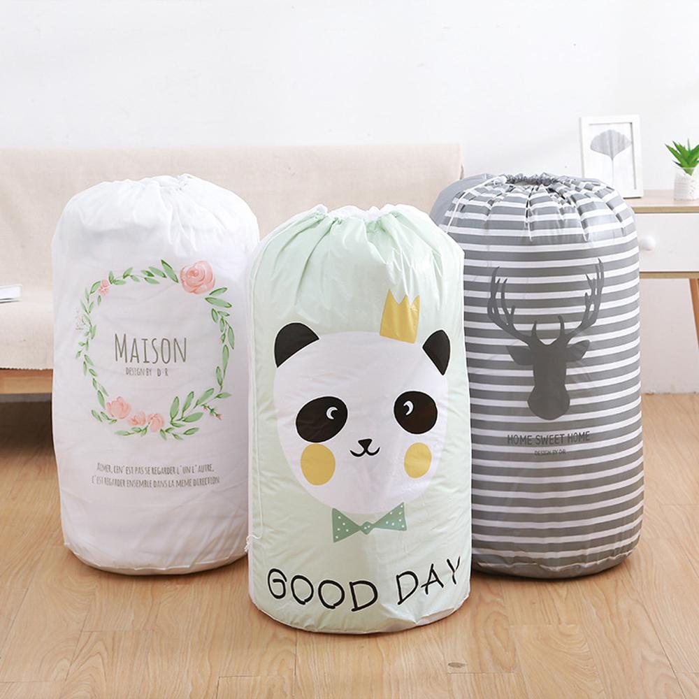 Storage Rangement Organizer Foldable Storage Bag Clothes Blanket Quilt Closet Sweater Organizer Box Pouch Zero Waste Bag#W