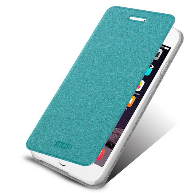 Mofi accesorios de piel de cuero de lujo fundas traseras carcasa para iPhone 5 5C 5S 5Se 6 7 Plus