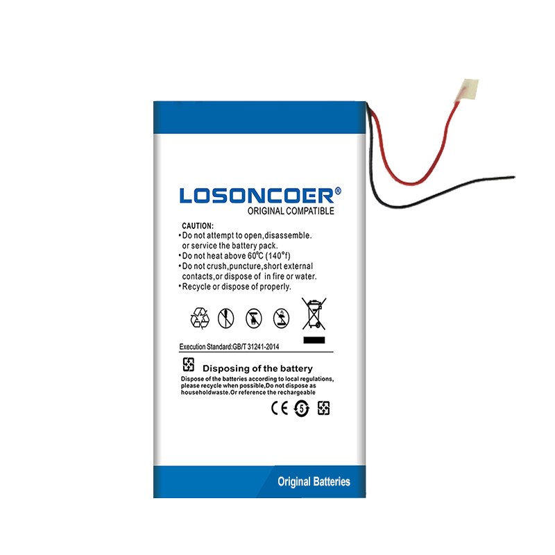 LOSONCOER oben 100% Neue 120mAh WL-FBT06 Batterie für Fitbit eins LSSP281324AB auf Lagerbier