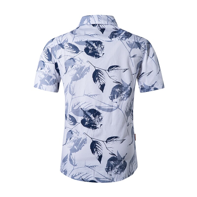 Summer Short Sleeve Hawaiian T-Shirts Men's Beach Shirts Print Cotton Casual Floral Shirts Mens Clothing Plus Size 5XL