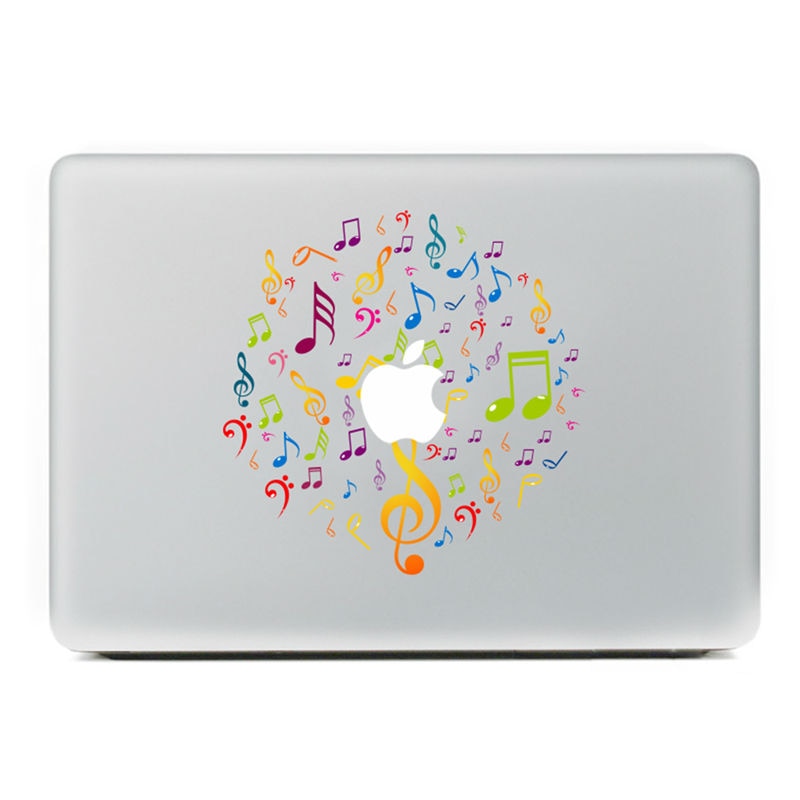 De charme van muziek Vinyl Decal Notebook sticker op Laptop Sticker voor DIY Macbook Pro Air 11 13 15 inch Laptop Skin