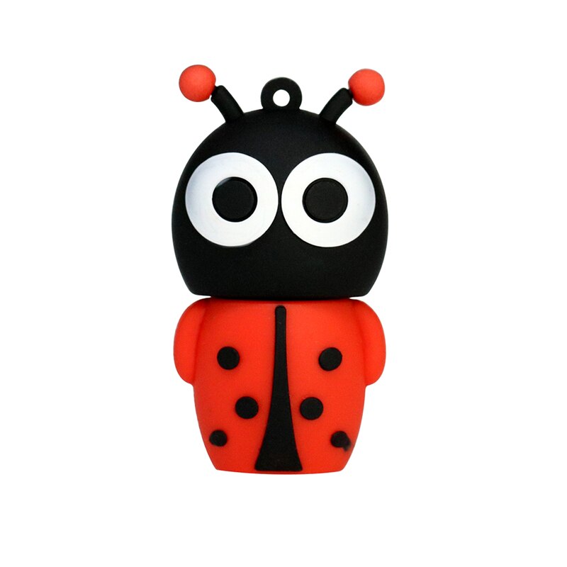 Cartoon pamięć USB 128GB Cute Beetle USB 2.0 Pendrive 256GB Pen Drive 64GB 32GB 16GB pamięci pamięć USB chrząszcze dysk pamięci: 128 gb / Style 2