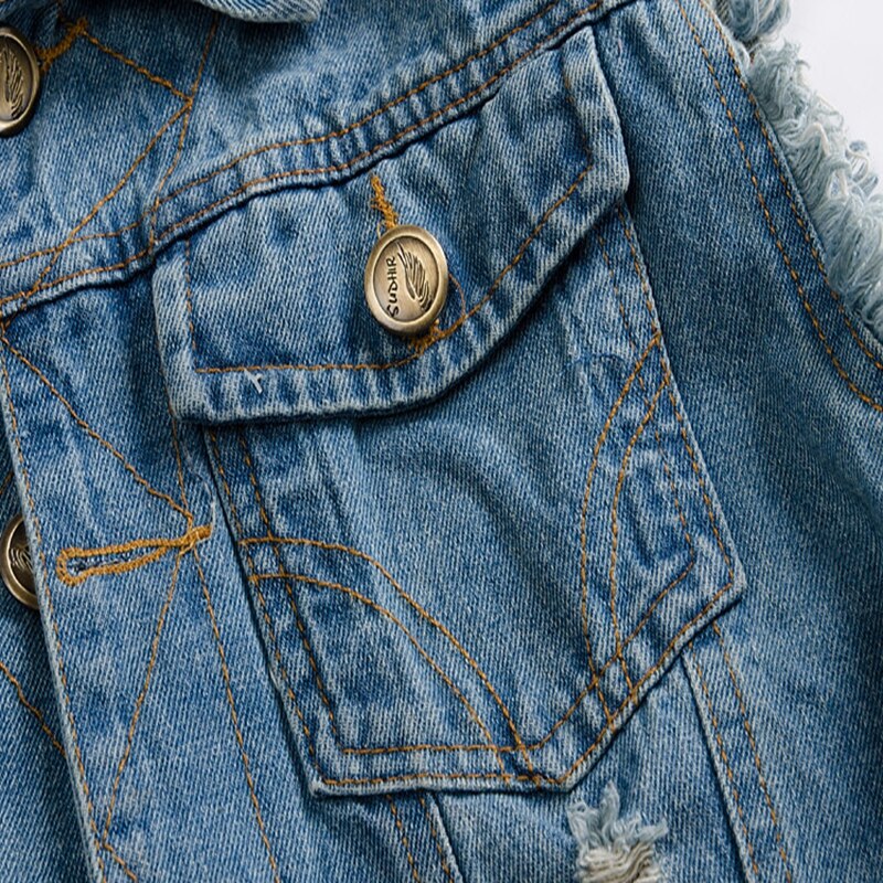 Veste en jean hommes sans manches vestes lavées Jeans colete masculino gilet pour hommes débardeur Cowboy homme gilet veste