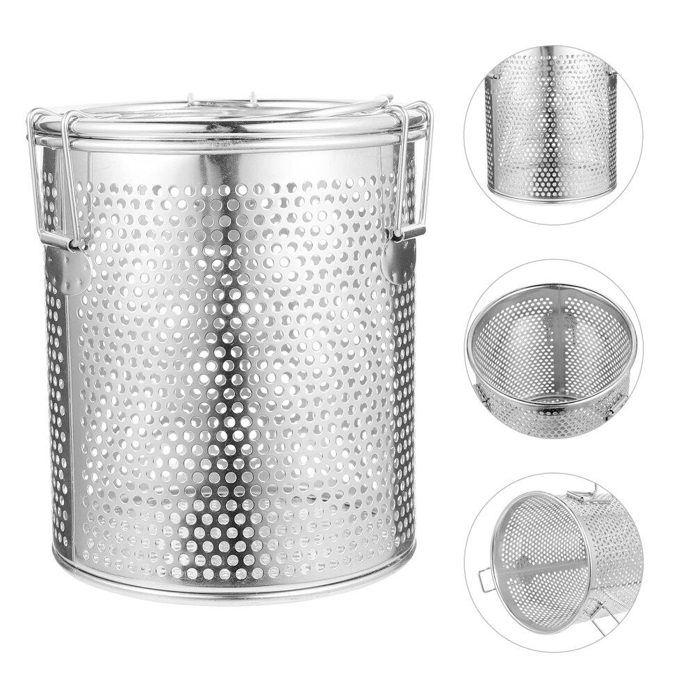 1 Pc Stainless Steel Brine Basket Useful Seasoning Ball Spice Filter (Silver)