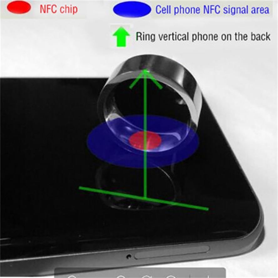 NFC Multifunctional Waterproof Intelligent Ring Smart Wear Finger Digital Ring for Phone