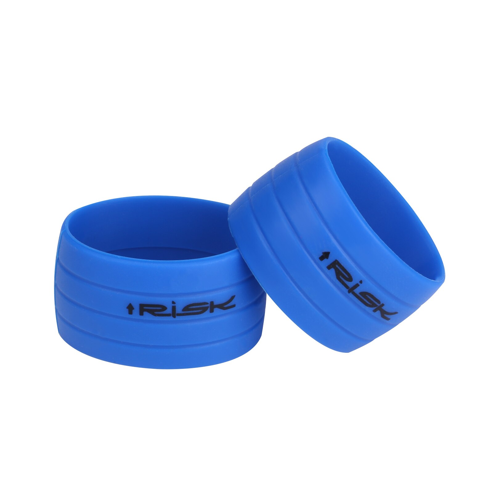 1 paar Silikon Fahrrad Stecker Lenker Band Ring Anti-Überspringen Wasserdichte Gummi beständig Straße Fahrrad Stecker für Fahrrad Bar Gurt Ring: Blau