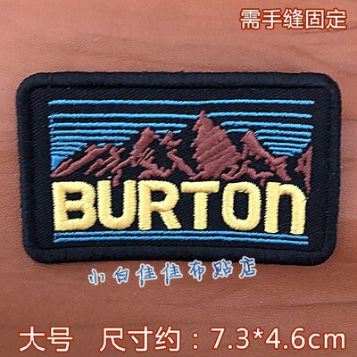 Kleding Decoratie Stok Doek Stok Bloem Borduurwerk Badge Snowboarden Sport Prachtige Hand Naaien