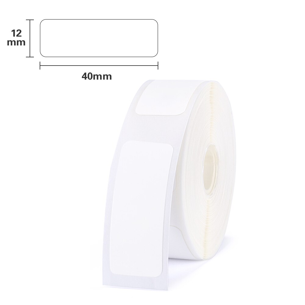 D11 Label Papier Sticker Transparant Label Tape 14*30Mm 210Pcs Wit Op Helder Label Voor Niimbot D11 etikettering Machine Schrijfmachine: 3 White Label