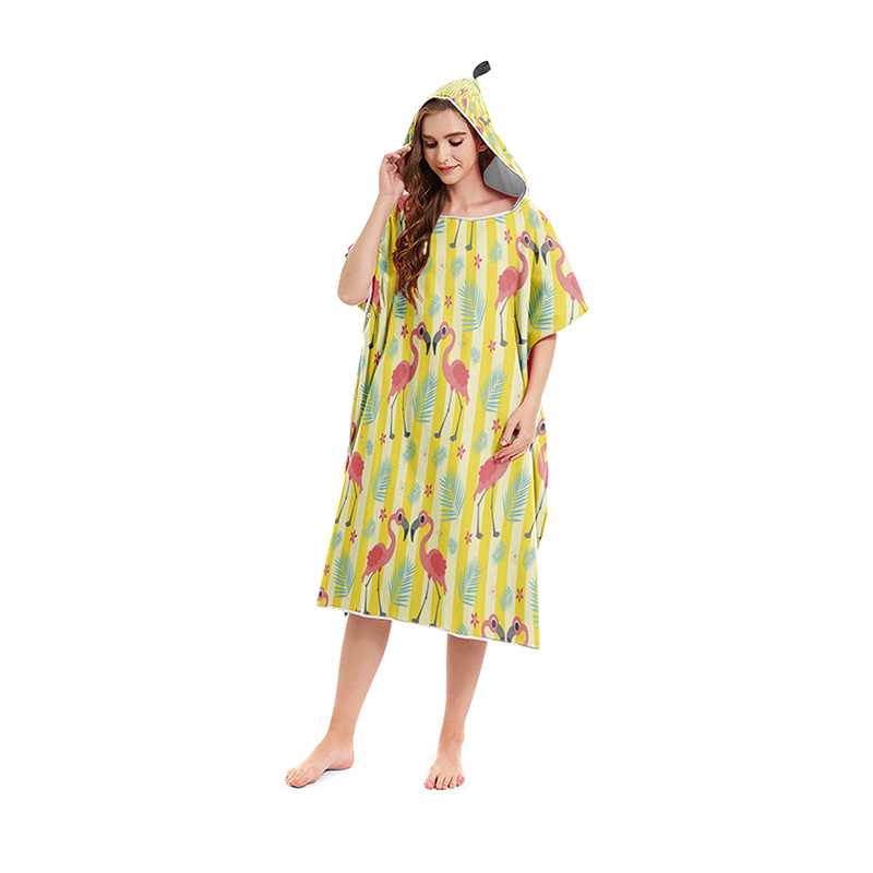 Zomer Strand Poncho Hooded Badhanddoek Microfiber Wetsuit Veranderende Gewaad Surf Handdoek Voor Zwemmen Strand Outdoor Badjas: 08I