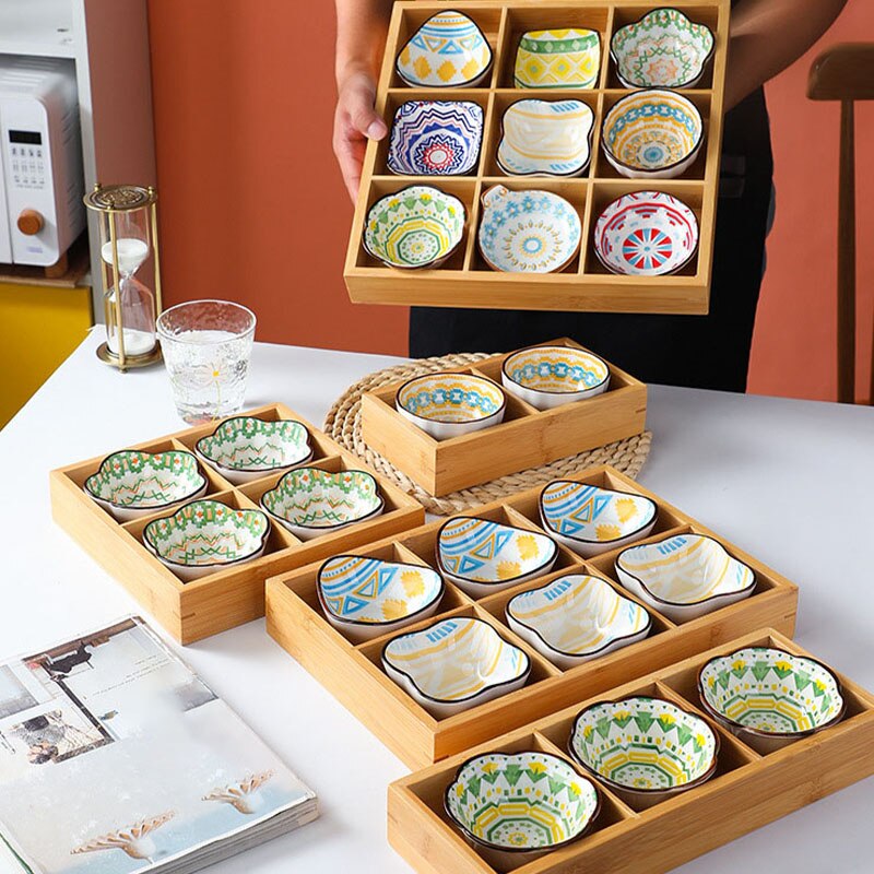 Assiette à collation en céramique, soucoupe à Sushi, plateau en bois, vaisselle à Dessert japonaise, adapté au Camping, Restaurant, hôtel, 2022
