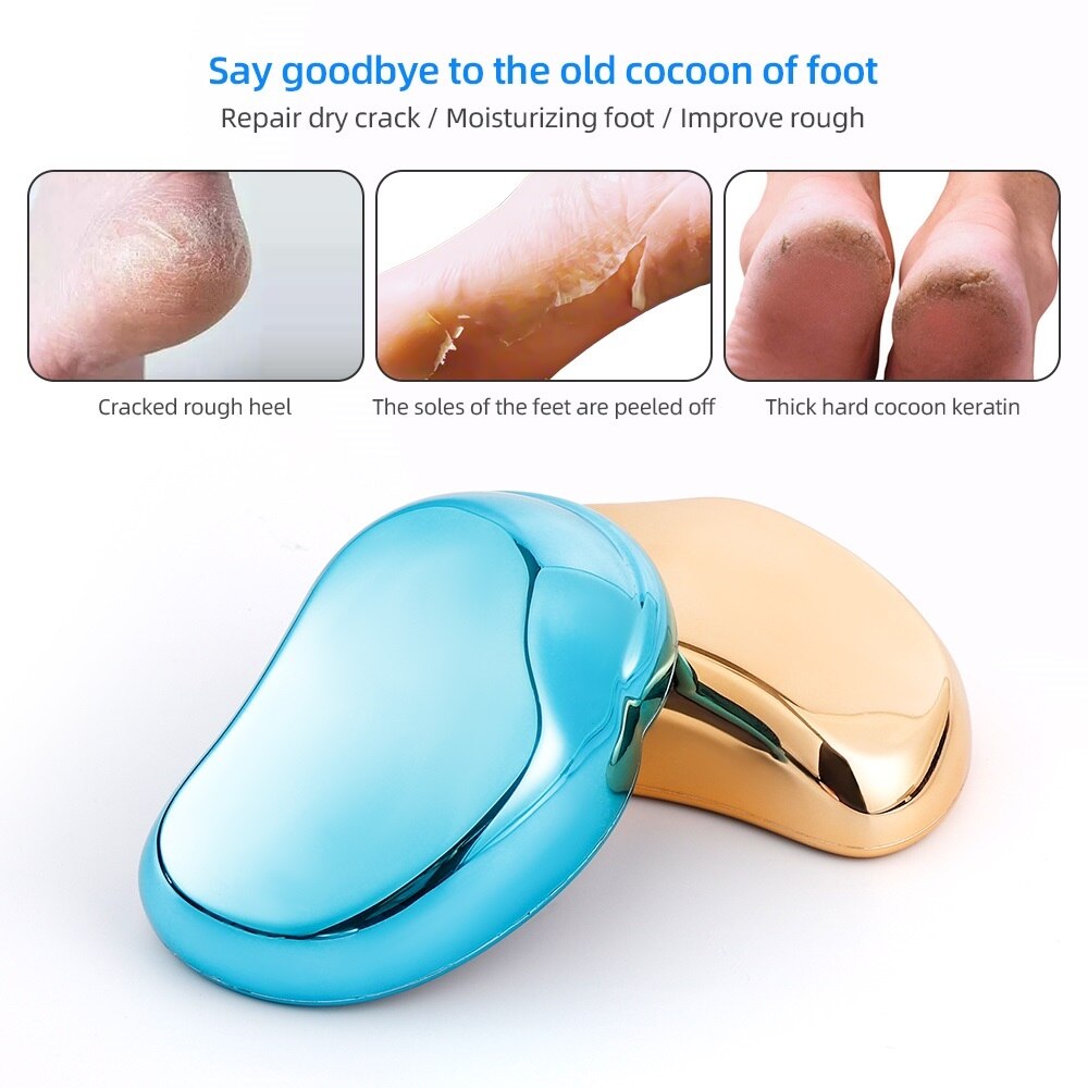 Nano glas fodrist fodgitter enhed hæl fil polering død hud callus remover hud glattere fodpleje pedicure værktøjer