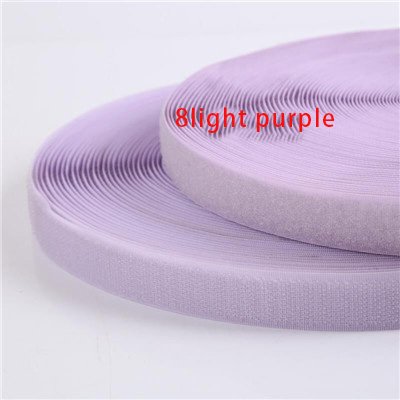 2cm * 1M Magic Tape Adhesive Verschluss DIY Polyester Nylon Haken Schleife Band Verschluss Nähen Zubehör Klittenband Keine kleber: 8 LT Purple