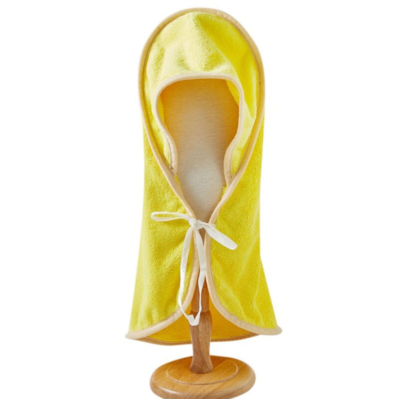 Zachte Sneldrogend Bad Huisdier Handdoek Effen Kleur Pluche Hond Pyjama Met Kap Super Absorberende Honden Katten Hoodies Puppy badhanddoek: YELLOW / S