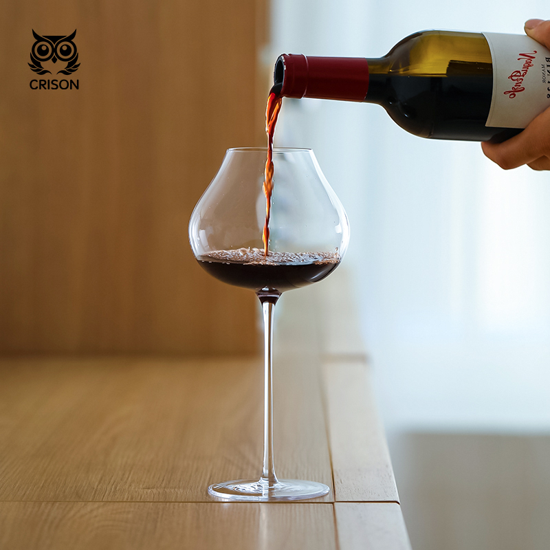 WG9201 CRISON Francia copa Borgoña de lujo cristal hecho a mano copa de vino extremadamente delgada Aroma agrandar copa