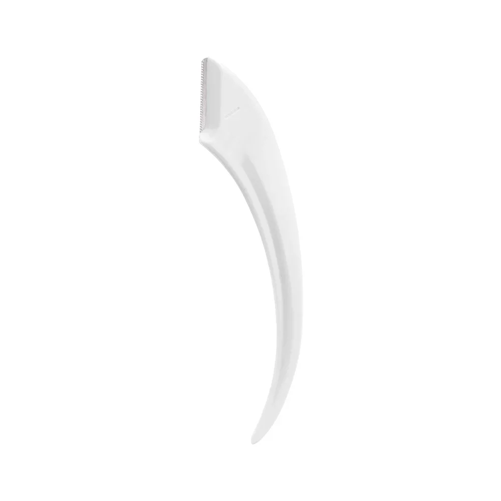 Juego de recortador de cejas para mujer, peine portátil para cejas, tijeras, cuchillo para cejas, afeitadora facial , herramienta de maquillaje, 2 uds.: Negro