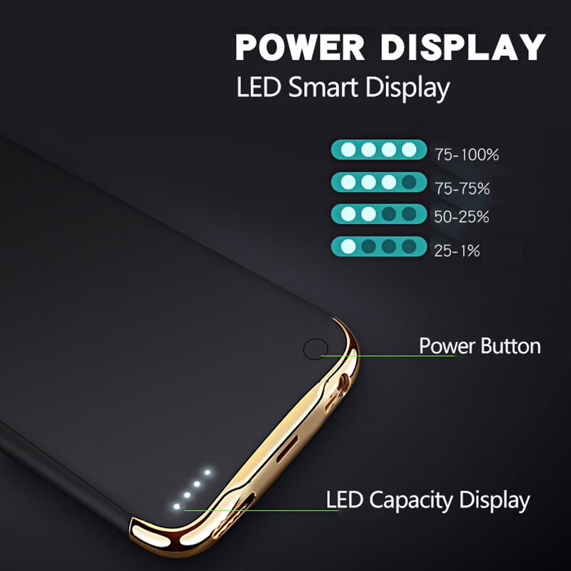 3500/4000Mah Battery Charger Case Voor Iphone 6 6s 7 8 Power Bank Ultra Dunne Externe Backup Battery Case Voor Iphone 6 6s 7 8Plus