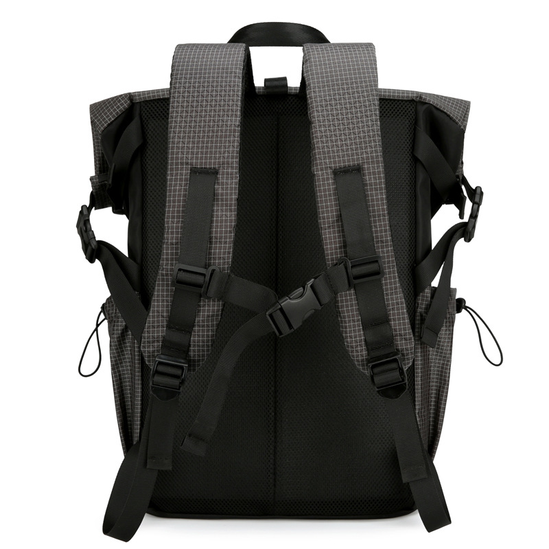 Fashionable 16-Inch Laptop Backpack for Men Large Capacity Nylon Travel Leisure Shoulder Bag Item