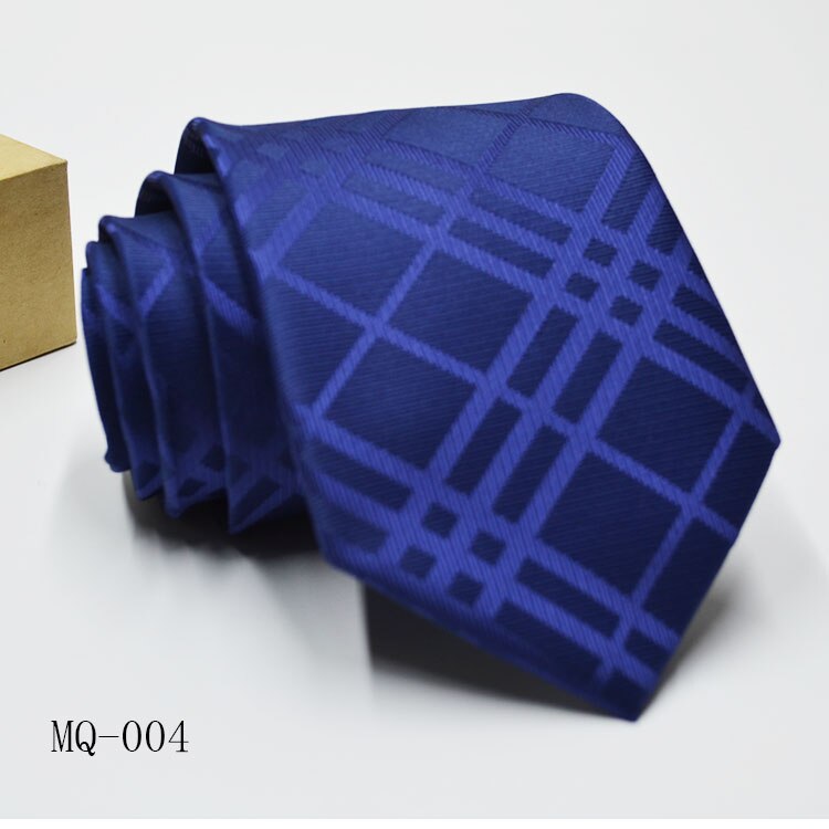 Acetate Dacron Tie Men's Business Suit Meeting Stripe Plaid Dot 8cm Jacquard Tie Daily Wear Tie Suit Accessments: Sky Blue