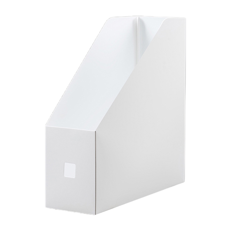 Plastic Magazine File Holder Document Organizer Multi-Functional Storage Box Countertop Stationary Case for Home: White 1