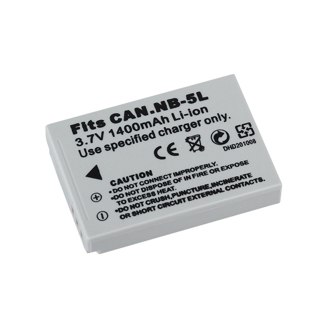 Fomito NB-5L Digital Camera Battery (1400mAh, 3.7V, Lithium-Ion)-Compatible with Canon IXUS 800/IS/850/900/TI/950/960/970/980