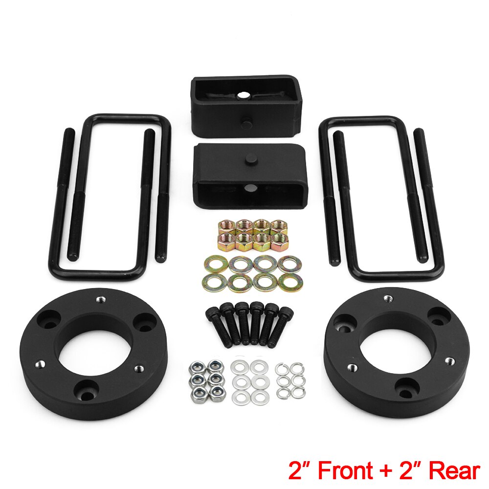 Front and Rear Leveling lift kit for 2007 Chevy Silverado Sierra GMC: Dark Grey