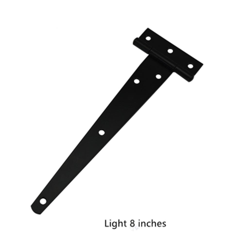 Gusseisen T Scharnier Schwarz T scharniere Schrank Scharnier Garten Schuppen 4-8 zoll Holz Tür Tor für Licht riss türen Möbel Hardware-: Silber