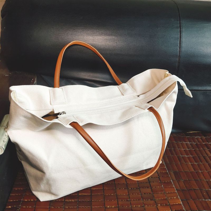 Mode Vrouwen Tas Tassen Handtassen Vrouwen Vrouwen Schoudertassen + Canvas 2 Kleuren 100% Garantie WH86: white